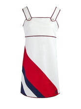 Vestido corto Gucci blanco de poliéster y algodón